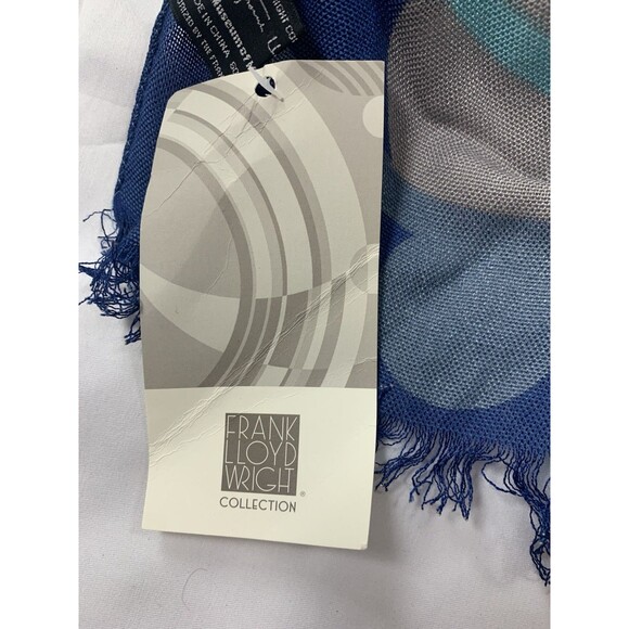 VNT Frank Lloyd Wright “David Wright Wrap Scarf” Museum Of Modern Art Collection - Picture 5 of 8